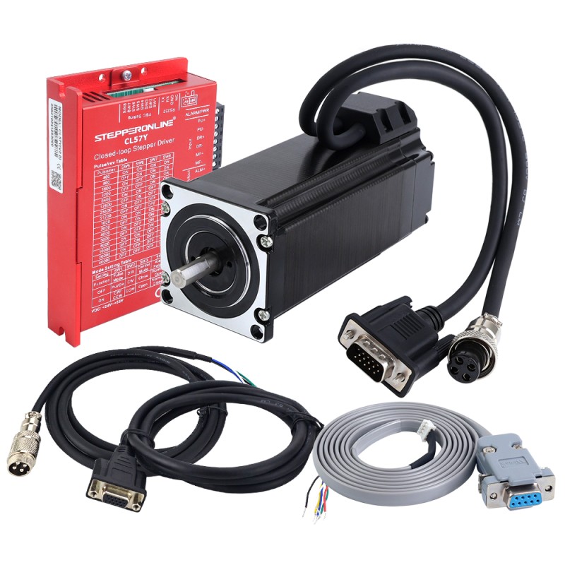 YSシリーズ 1軸 閉ループ ステッピングモーター CNCキット V2.0 3.00Nm(424.83oz.in) Nema 23 モーター & ドライバー - 1-CL57Y-S30A-V20 | StepperOnline