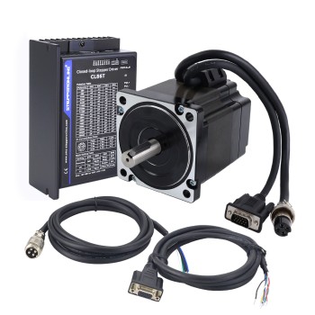 TS シリーズ 4.30Nm(608.93oz.in) 1 軸閉ループ ステッパー CNC キット Nema 34 モーター & ドライバー
