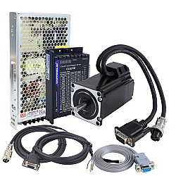 TESシリーズ 1軸 2.0Nm (283.22oz-in) Nema23 クローズドループステッパーキット＆ドライバCL57TE 電源付き
