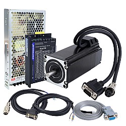 TESシリーズ 1軸 3.0Nm (424.83oz-in) Nema23 クローズドループステッパーキット＆ドライバCL57TE 電源付き