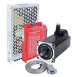 YSシリーズ 1軸 閉ループ ステッピングモーター CNCキット V2.0 3.00Nm(424.83oz.in) Nema 23 モーター 1.5mケーブル & 電源付き