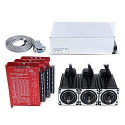 YSシリーズ 3軸 閉ループ ステッピングモーター CNCキット V2.0 3.00Nm(424.83oz.in) Nema 23 モーター 1.5mケーブル & 電源付き