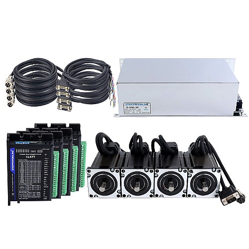 TSシリーズ4軸3.0Nm(424.83oz.in)Nema 24クローズドループステッピングキット、電源付き