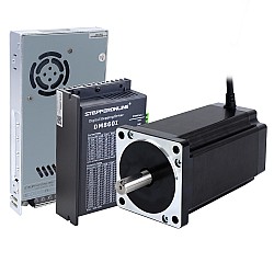 1 軸ステッピング CNC キット 12.0Nm(1699.34oz.in) Nema 34 ステッピングモーター & ドライバー & 60V 電源