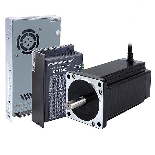 1 軸ステッピング CNC キット 12.0Nm(1699.34oz.in) Nema 34 ステッピングモーター & ドライバー & 60V 電源