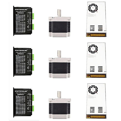 3 軸 CNC ルーター キット 4.5Nm(637oz.in) Nema 34 ステッピング モーター & ドライバー 3 軸 CNC ルーター キット 4.5Nm(637oz.in) Nema 34 ステッピング モーター & ドライバー