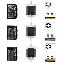 3 軸 CNC ルーター キット 8.5Nm(1204oz.in) Nema 34 ステッパー モーター & ドライバー