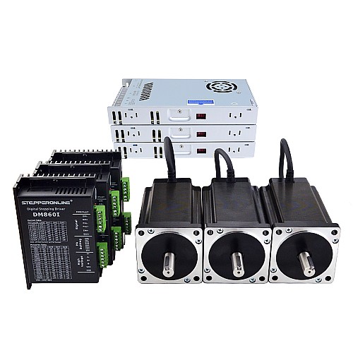 3軸CNCルーターキット12.0Nm(1699.68oz.in)Nema34ステッピングモーターおよびドライバー
