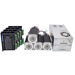 4 軸 CNC ルーター キット 3.0Nm(425oz.in) Nema 23 ステッパー モーター & ドライバー