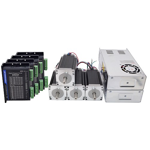 4 軸 CNC ルーター キット 3.0Nm(425oz.in) Nema 23 ステッパー モーター & ドライバー 4 軸 CNC ルーター キット 3.0Nm(425oz.in) Nema 23 ステッパー モーター & ドライバー