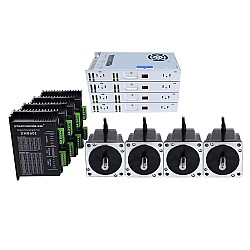 4 軸ステッピング CNC キット 8.0Nm(1132.89oz.in) Nema 34 ステッピングモーター & ドライバー & 60V 電源
