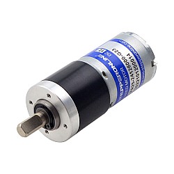 ブラシ付き 12V DC ギアモーター0.54Kg.cm/199RPM w/ 23:1 遊星ギアボックス