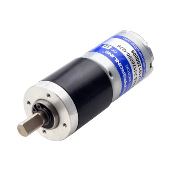 CN 発売中 - ブラシ付き 12V DC ギアモーター1.6Kg.cm/59RPM w/ 76:1 遊星ギアボックス