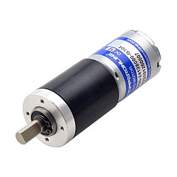ブラシ付き 12V DC ギアモーター5.5Kg.cm/15RPM w/ 304:1 遊星ギアボックス