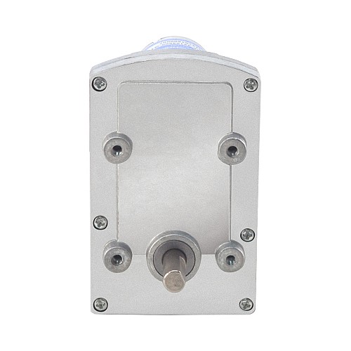 ブラシ付き 12V DC ギアモーター60Kg.cm/3RPM w/ 1166:1 角平ギアボックス