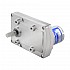ブラシ付き 12V DC ギアモーター60Kg.cm/3RPM w/ 1166:1 角平ギアボックス