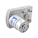 ブラシ付き 12V DC ギアモーター60Kg.cm/3.5RPM w/ 1166:1 角平ギアボックス