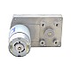 ブラシ付き 12V DC ギアモーター60Kg.cm/3.5RPM w/ 1166:1 角平ギアボックス