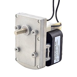 110V AC ギアモーター40Kg.cm/15RPM w/ 211:1 角平ギアボックス