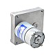 ブラシ付き 12V DC ギアモーター35Kg.cm/5.7RPM w/ 392:1 角平ギアボックス