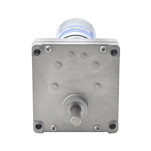 ブラシ付き 12V DC ギアモーター35Kg.cm/5.7RPM w/ 392:1 角平ギアボックス