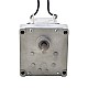 ブラシ付き 110V AC ギアモーター50Kg.cm/7.8RPM w/ 392:1 角平ギアボックス