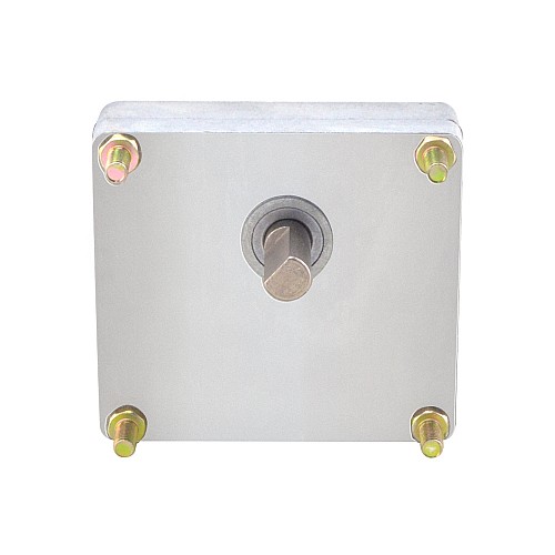 ブラシ付き 12V DC ギアモーター50Kg.cm/4.1RPM w/ 1105:1 角平ギアボックス