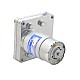 ブラシ付き 24V DC ギアモーター20Kg.cm/55RPM w/ 90:1 角平ギアボックス