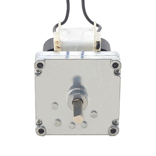 ブラシ付き 220V AC ギアモーター20Kg.cm/14RPM w/ 190:1 角平ギアボックス