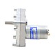ブラシ付き 12V DC ギアモーター100Kg.cm/3.3RPM w/ 1269:1 角平ギアボックス