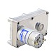 ブラシ付き 12V DC ギアモーター100Kg.cm/3.3RPM w/ 1269:1 角平ギアボックス