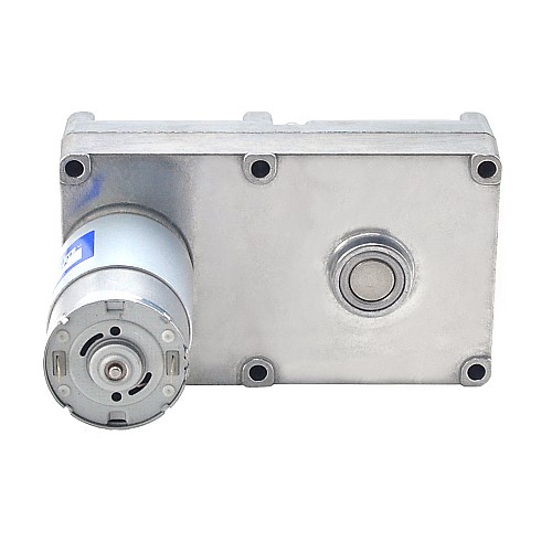 ブラシ付き 12V DC ギアモーター100Kg.cm/3.3RPM w/ 1269:1 角平ギアボックス