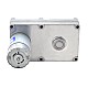 ブラシ付き 12V DC ギアモーター100Kg.cm/3.3RPM w/ 1269:1 角平ギアボックス