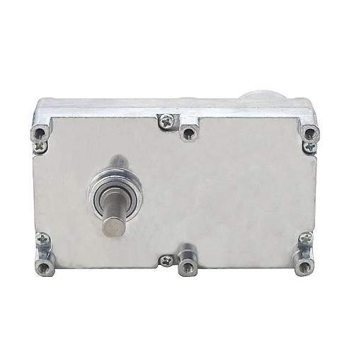 ブラシ付き 12V DC ギアモーター100Kg.cm/3.3RPM w/ 1269:1 角平ギアボックス