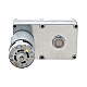 ブラシ付き 12V DC ギアモーター100Kg.cm/4RPM w/ 590:1 角平ギアボックス