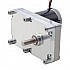 ブラシ付き 12V DC ギアモーター160Kg.cm/9RPM w/ 390:1 角平ギアボックス