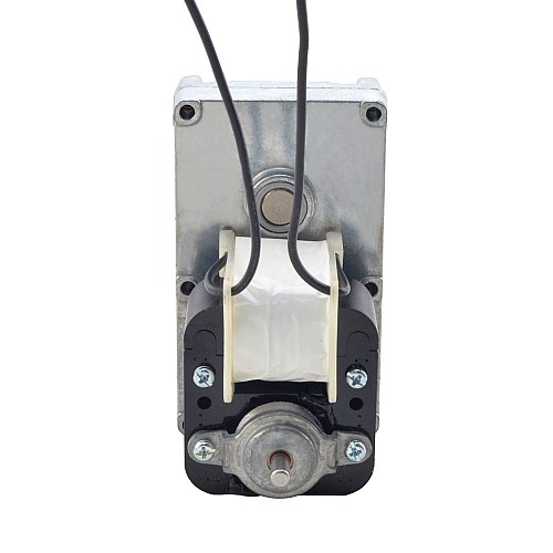 ブラシ付き 110V AC ギアモーター100Kg.cm/5.5RPM w/ 590:1 角平ギアボックス