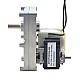 ブラシ付き 110V AC ギアモーター100Kg.cm/5.5RPM w/ 590:1 角平ギアボックス