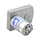 ブラシ付き 24V DC ギアモーター7Kg.cm/100RPM w/ 36:1 角平ギアボックス