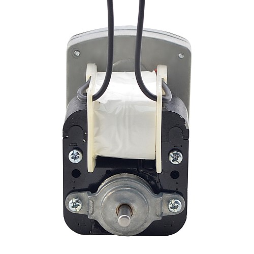 ブラシ付き 110V AC ギアモーター40Kg.cm/8RPM w/ 277:1 角平ギアボックス