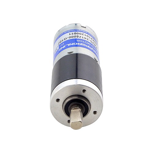 ブラシ付き 12V DC ギアモーター2.25Kg.cm/42RPM w/ 107.17:1 遊星ギアボックス