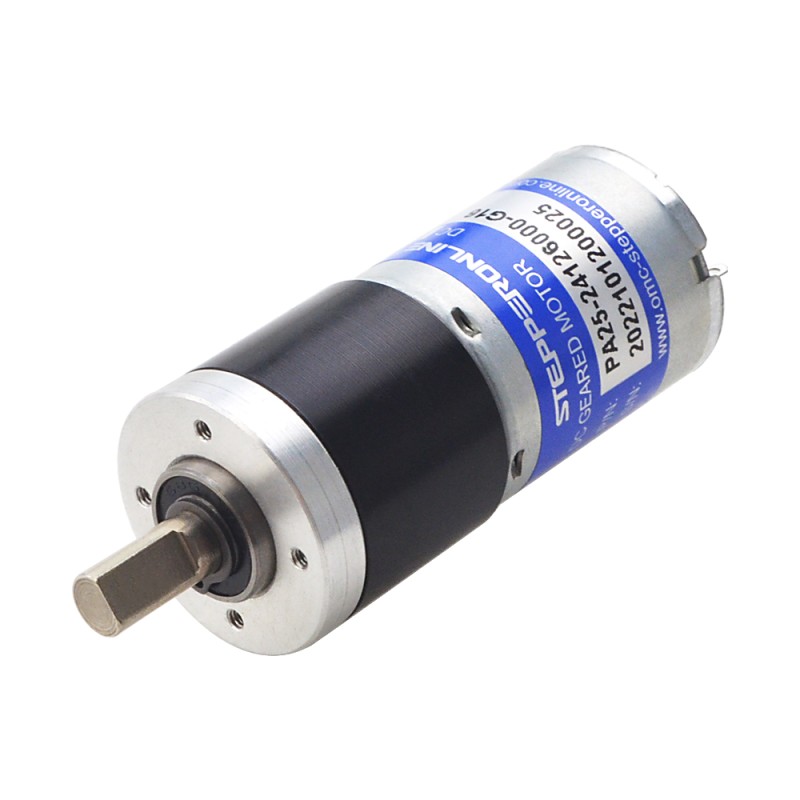 ブラシ付き 12V DC ギアモーター0.38Kg.cm/281RPM w/ 16:1 遊星ギアボックス