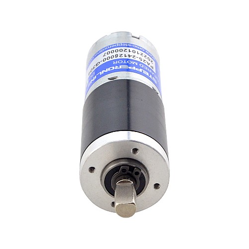 ブラシ付き 12V DC ギアモーター5.5Kg.cm/15RPM w/ 304:1 遊星ギアボックス