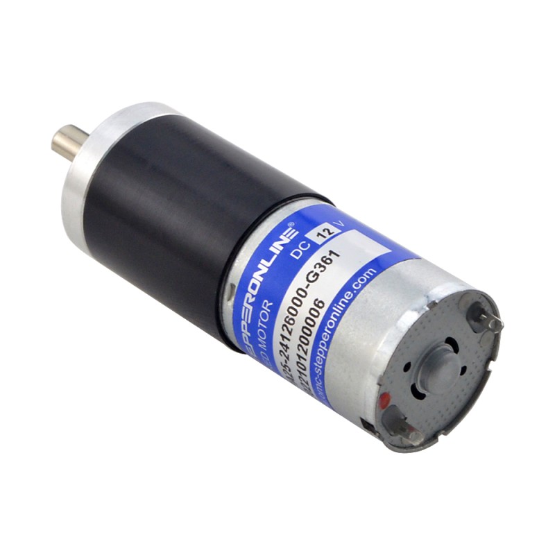 CN 発売中 - ブラシ付き 12V DC ギアモーター6.5Kg.cm/12RPM w/ 361:1 遊星ギアボックス - CN-PA25-24126000-G361 | StepperOnline