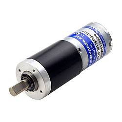 ブラシ付き 12V DC ギアモーター7.7Kg.cm/10.5RPM w/ 428.68:1 遊星ギアボックス