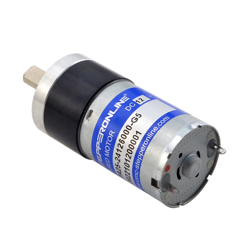 ブラシ付き 12V DC ギアモーター0.13Kg.cm/947RPM w/ 4.75:1 遊星ギアボックス