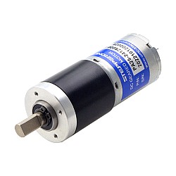 ブラシ付き 12V DC ギアモーター1.3Kg.cm/70RPM w/ 64:1 遊星ギアボックス