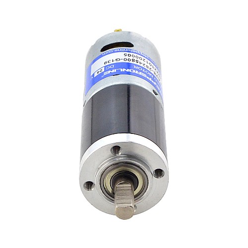 ブラシ付き 24V DC ギアモーター5.1Kg.cm/33RPM w/ 139:1 遊星ギアボックス