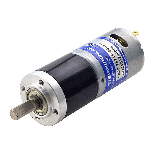 ブラシ付き 24V DC ギアモーター0.57Kg.cm/334RPM w/ 13.7:1 遊星ギアボックス ブラシ付き 24V DC ギアモーター0.57Kg.cm/334RPM w/ 13.7:1 遊星ギアボックス