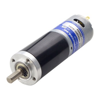 ブラシ付き 24V DC ギアモーター8.2Kg.cm/17RPM w/ 264:1 遊星ギアボックス